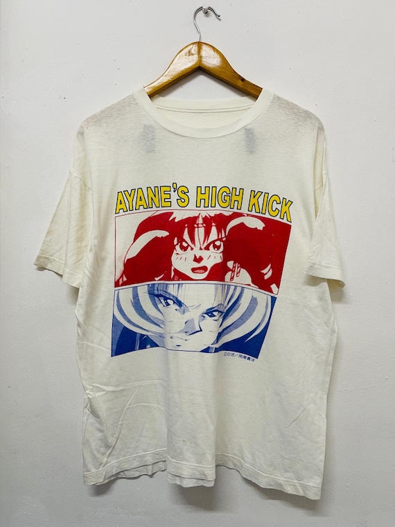 Vintage 90s Ayane's High Kick Anime T-shirt / Rare / Japan