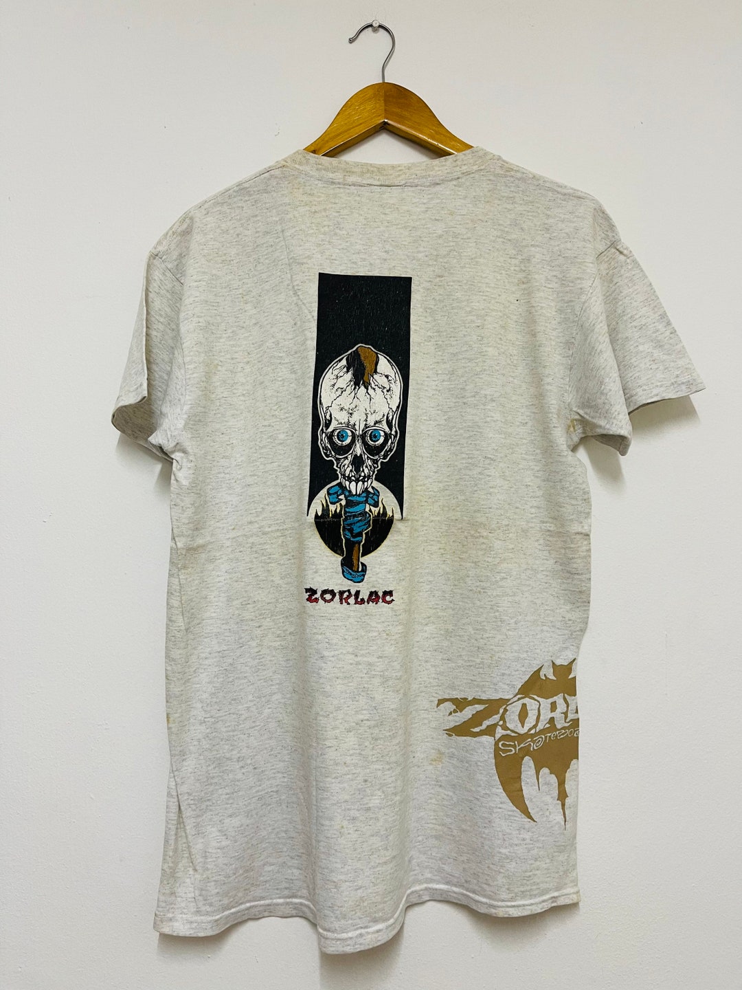 Vintage 90s Zorlac Skateboarding T-shirt / Pushead / Artwork Vintage 90s Zorlac Skateboarding T-shirt / Pushead / Artwork