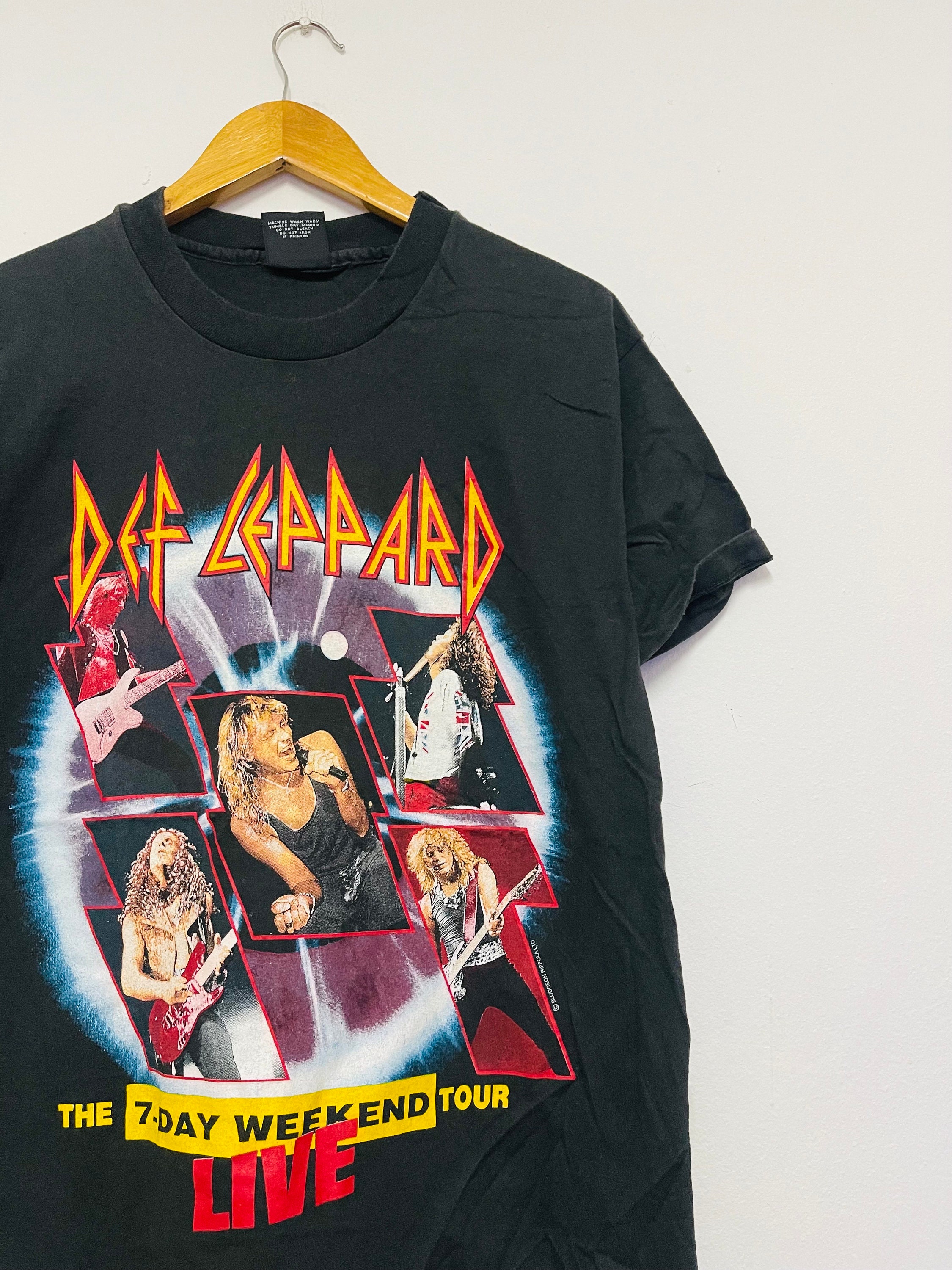 Vintage 90s Def Leppard : Adrenalize Tour 1992 Music T-shirt 