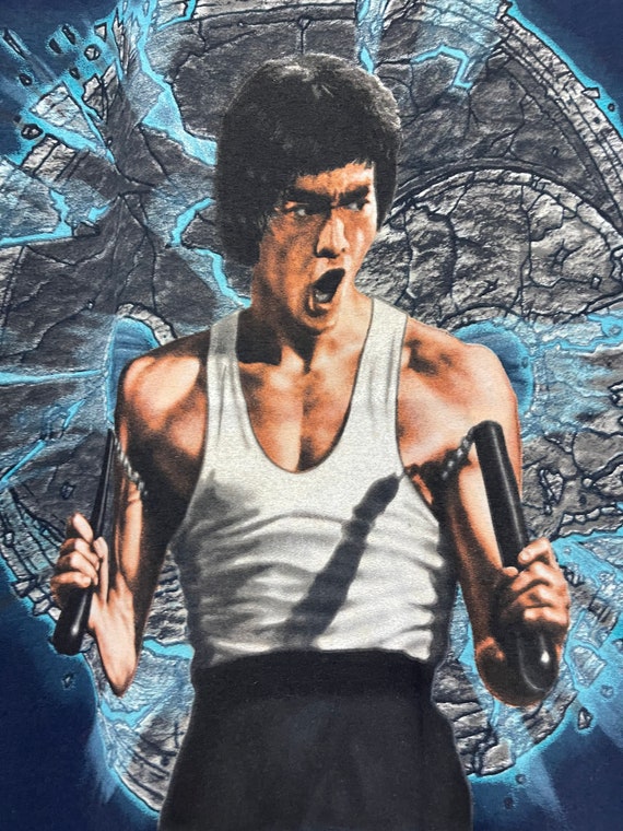 Vintage 90’s Bruce Lee Film T-Shirt / Movie / Mar… - image 3