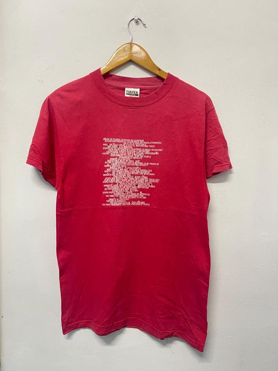 Vintage 90s Jenny Holzer : Rules Of Community T-Shirt / Artwork / Neo Conceptual / Contemporary / Writers / Pop Culture / Streetwear  / S