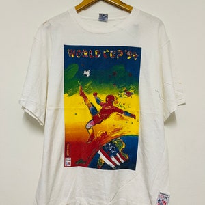 Vintage Original 90's Peter Max Art “ World Cup 1994 Poster