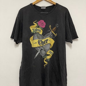 Vtg 1990 Cher Heart of Stone Tour Concert T-shirt Black XL