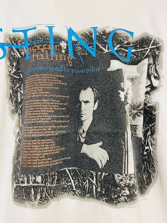 Vintage 90’s Sting “ Mercury Falling 1996 Rock T-… - image 6