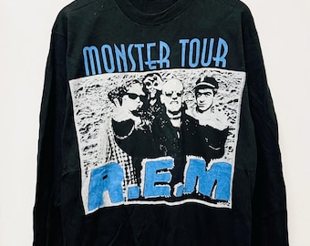 Vintage REM 1995 Monster Album Promo Tour Shirt / Experimental Art