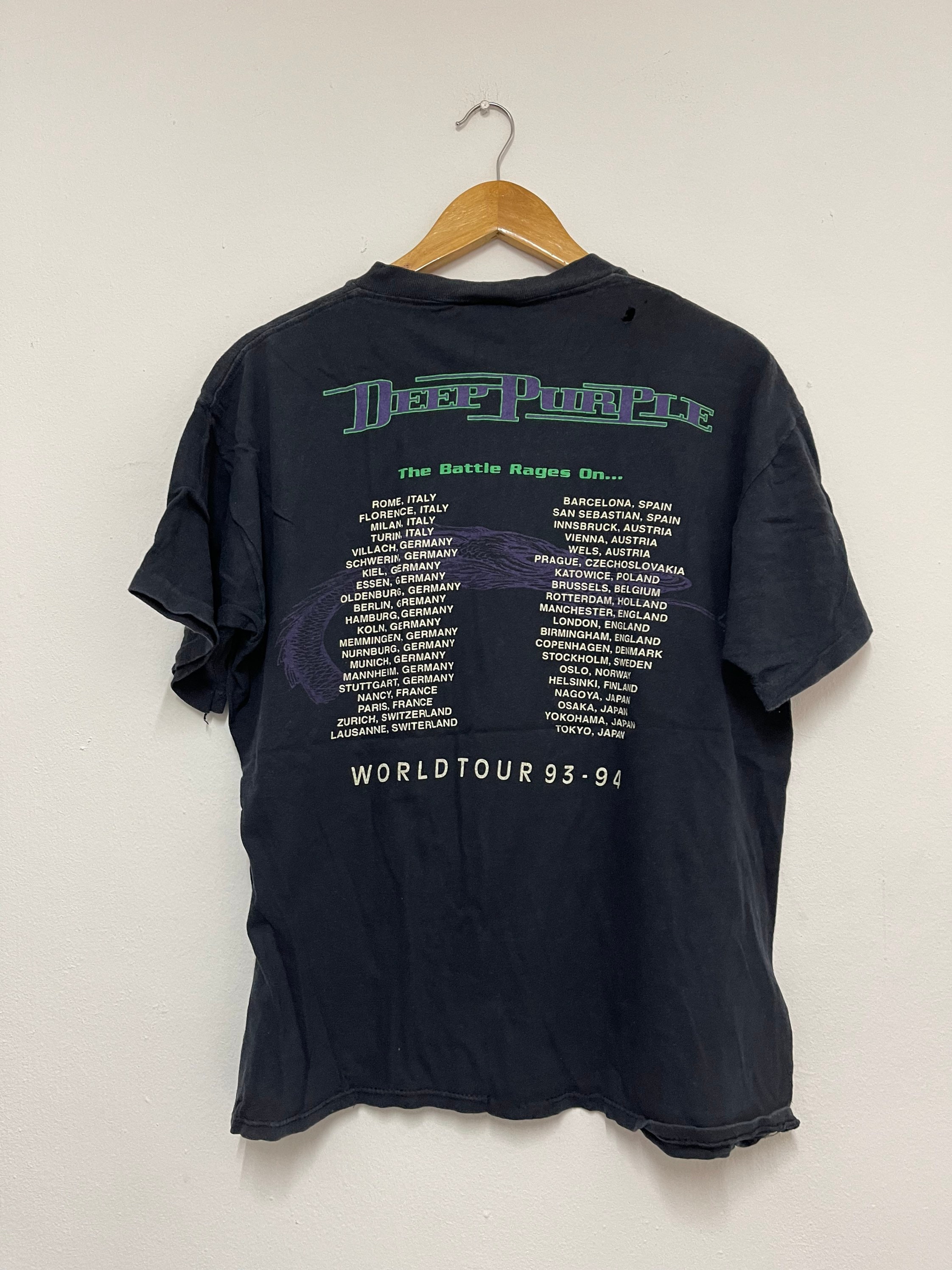 Vintage 90s Subway European Tour 1993 T-shirt / Rock / Band 