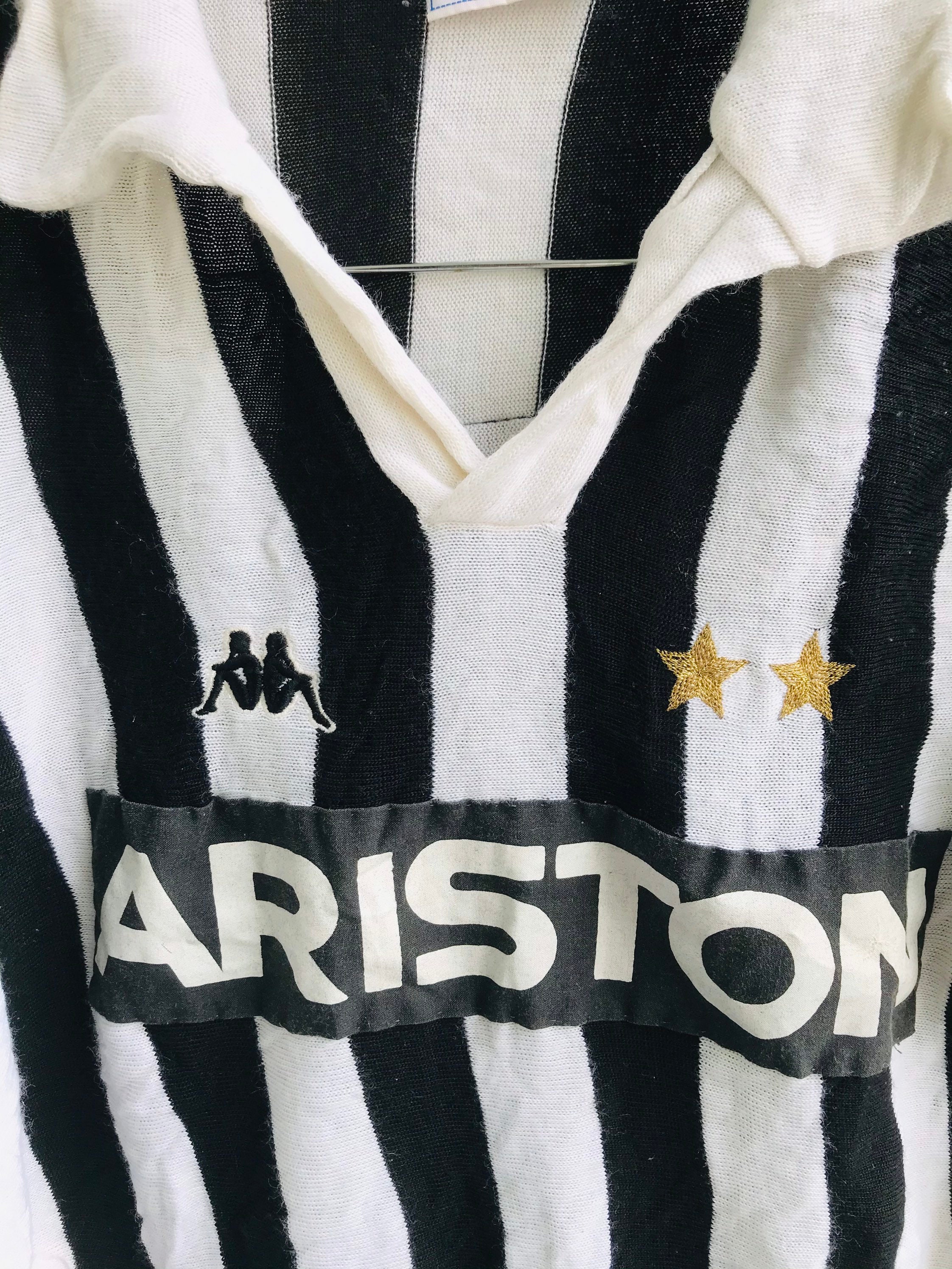 Vintage 80s Juve : Ariston Italy Serie A Football Long Sleeve 