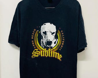 Vintage Y2K Sublime Band T-Shirt / Ska Punk / Punk Rock / Music / Long Beach California Band / Streetwear / Black / XL