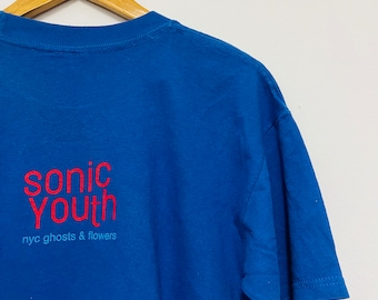 Vintage 00s Sonic Youth : NYC Ghost and Flowers 2000 Music T-shirt
