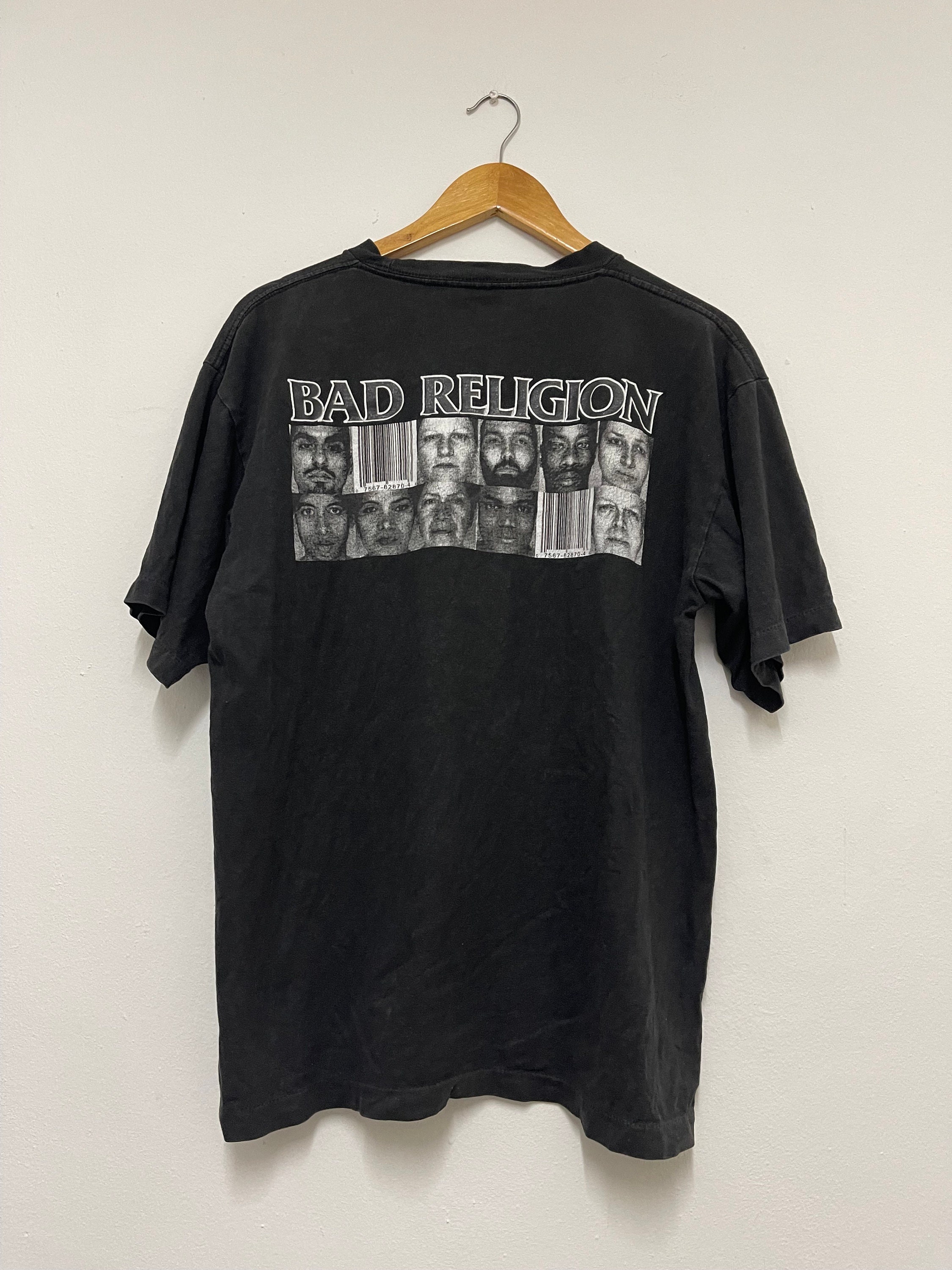 Vintage 90s Bad Religion “ the Gray Race 1996 Punk T-shirt