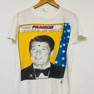 Vintage 80s Frankie Goes To Hollywood 1984 “Frankie Synth-pop Music T- Shirt / New Wave / Electronic / Rare / Streetwear / Music / White