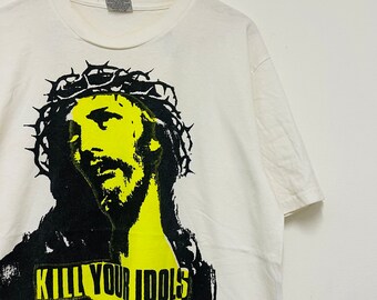 Vintage 90s Don Rock : Kill Your Idols T-shirt / Waterbase 