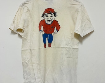 Vintage 90s Poor House Skateboarding T-Shirt / Skate Surf / Streetwear / Rare / White / M