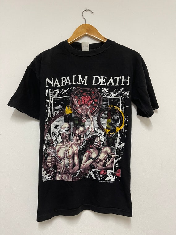 Vintage 90s Napalm Death “ Utopia Banished 1992 Death Metal T