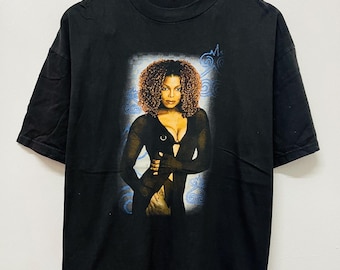ヴィンテージ 90年代 ジャネット・ジャクソン 1998年ツアーTシャツ / R&B / ラップTシャツ / 女性歌手 / ツアー / コンサート / ブラック / アメリカ音楽 / ソロ歌手 / ブラック