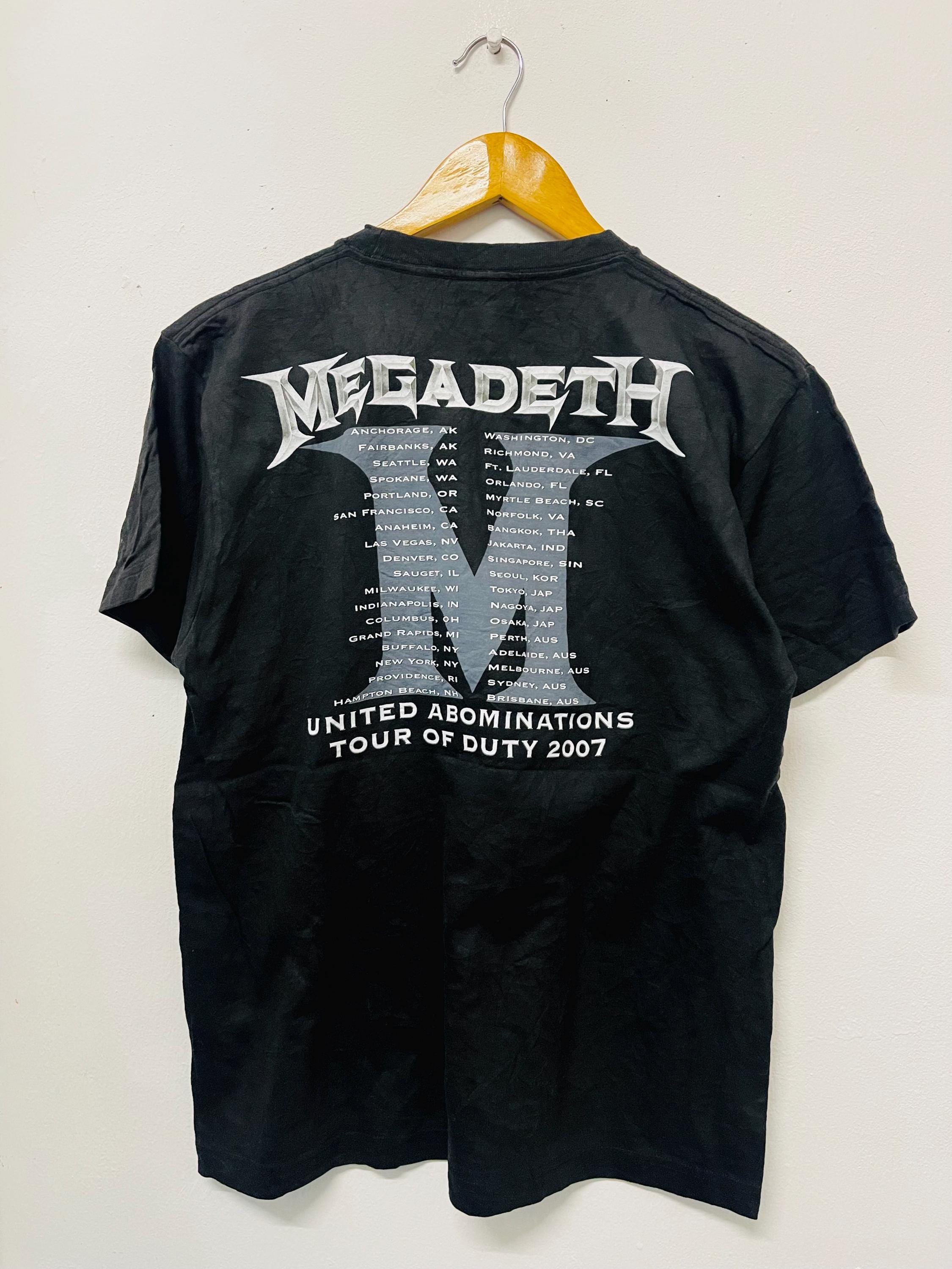 Vintage Y2K Megadeth : United Abominations Tour 07 T-shirt / Heavy 