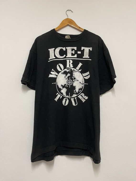 Vintage 90s Ice-t “ Louder Than Fuck “ World Tour Rap T-shirt
