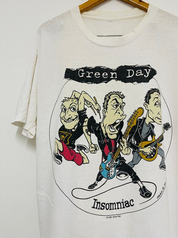 Vintage 90s Green Day : Insomniac 1995 Punk Rock Band T