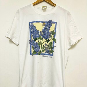 Vintage 90s LL Bean “ Common Lilac Outdoorwear T-Shirt / Sportwear / Streetwear / White / XL / 90s Natural / 90s Memorabilia / 90s Culture