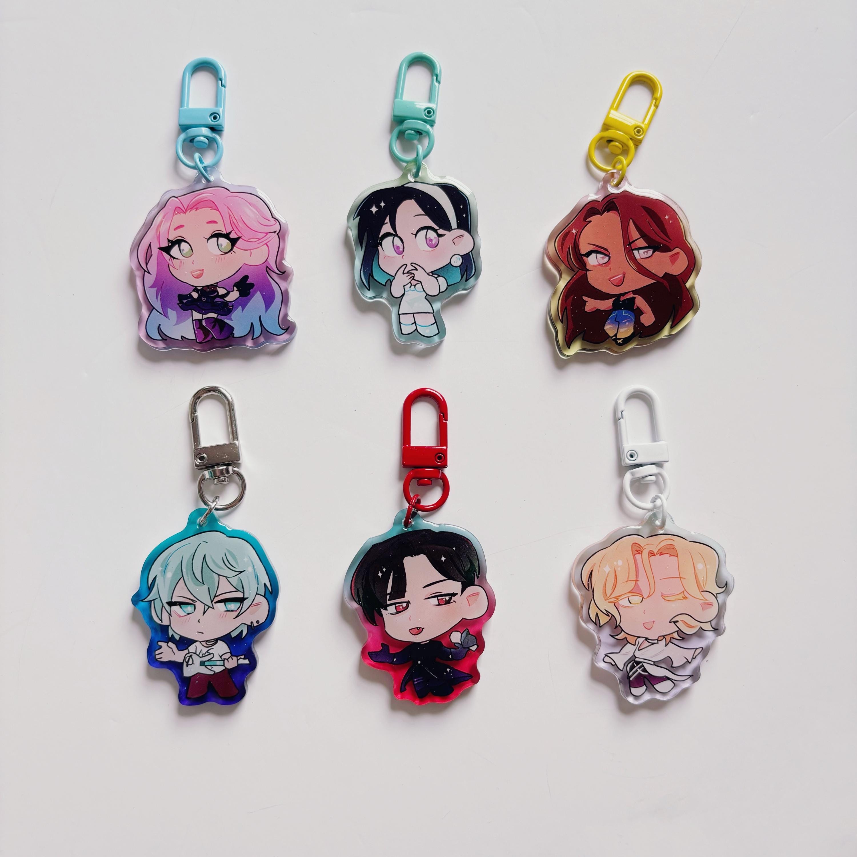 Alien Stage Mini Acrylic Charms Keychains - Anime Game Keychains for ...