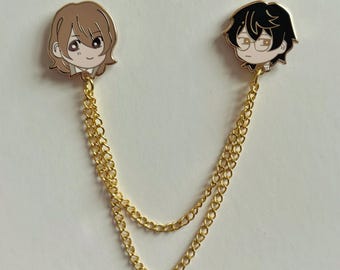 Akeshu Collar Enamel Pins: P5 Game Fan Set, Ita Bag Accessory
