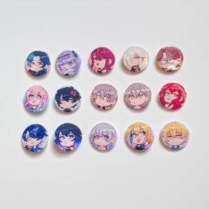 Honkai Star Rail Pin Badge: HSR Character Button (45mm)