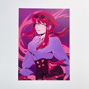 Honkai Star Rail HSR Kafka Art Print, HSR print, Anime Art Print, Anime Gaming Room decor Gifts for teens, Gifts for gamers