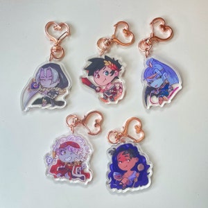 Hades Game Mini Acrylic Charms Keychains - Video game keychain