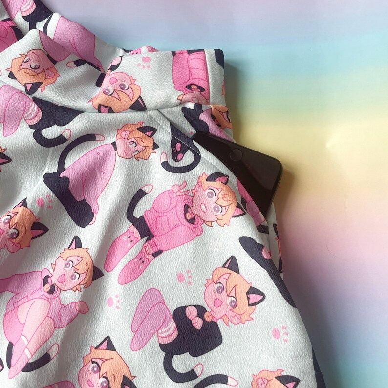 Catboy Clothes Kawaii Skirt Cute Pastel Skirt Harajuku Etsy