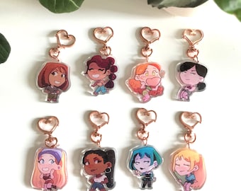 Mini pingentes para meninas do drama total