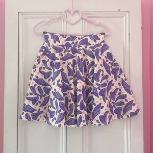 Angel Wing Skirt, Kawaii Skirt, Cute Pastel Skirt, Harajuku Fashion, Kawaii Aesthetic, Cute Skater Skirt with pockets, Gifts for her
