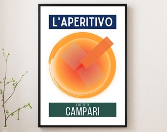 Campari Poster, Vintage Drink Poster - A3/A4/A5 Size