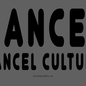 Cancel Cancel Culture - 4&quot;x6&quot; Political Bumper Sticker - Donald Trump 2024 GOP Conservative Republican MAGA