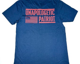 Unapologetic Patriot Flag - MAGA - Make America Great Again - USA - Freedom - Men's T-Shirt