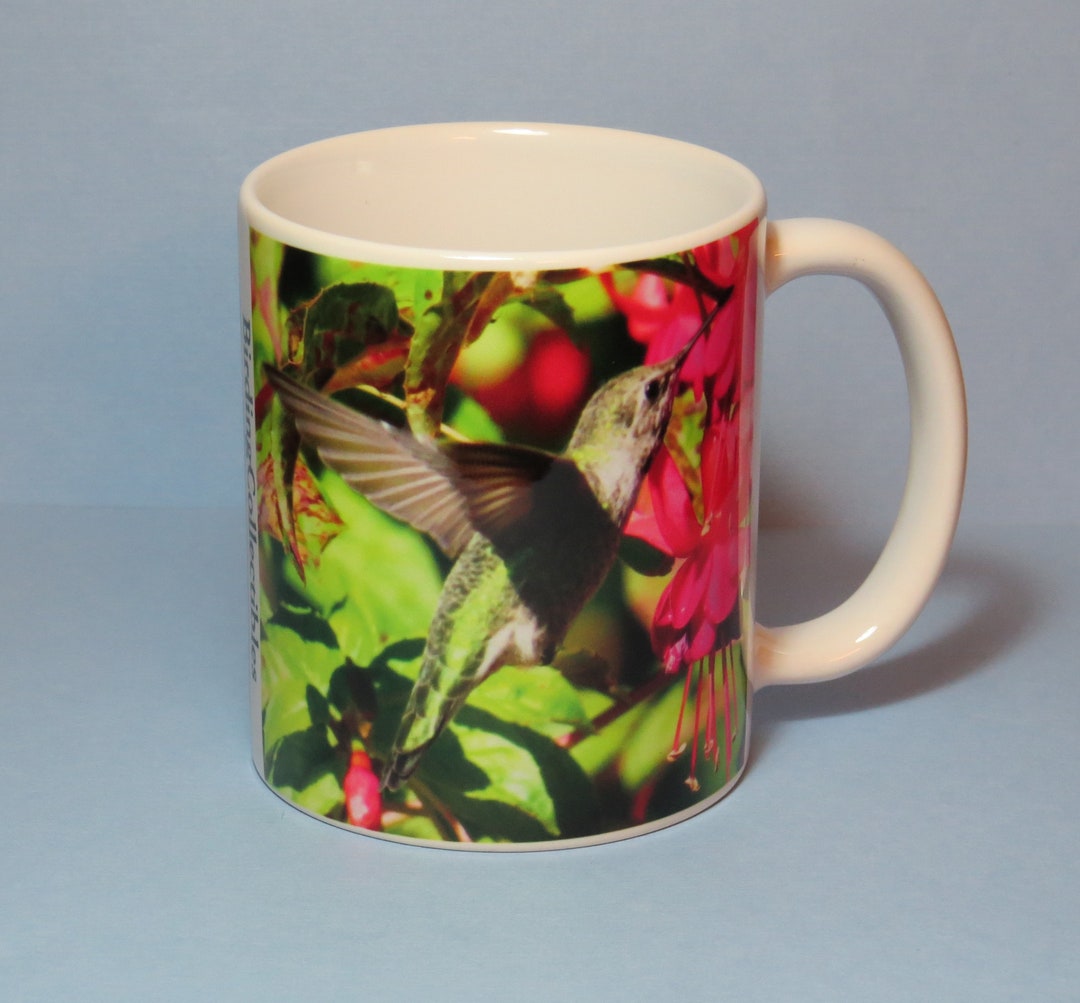 Hummingbird Coffee Mug III Hummingbird Mug Hummingbird Etsy