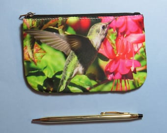 Hummingbird Coin Purse: Bird Lover Gift