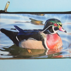 Wood Duck Zipper Pouch: Bird Lover Gift