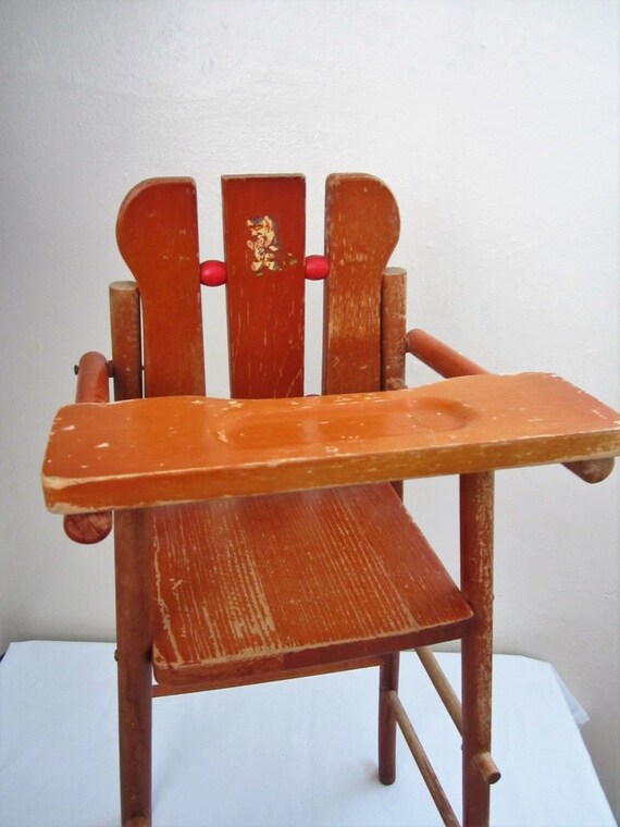 vintage baby doll high chair