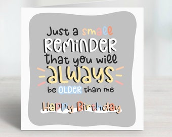 Older Than Me Card - Etsy UK Older Than Me Card - Etsy UK