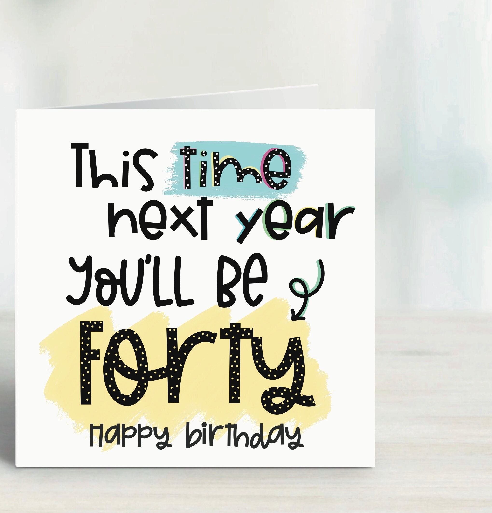 39th Birthday Card Funny Happy 39th Birthday Greeting Cards - Etsy Australia