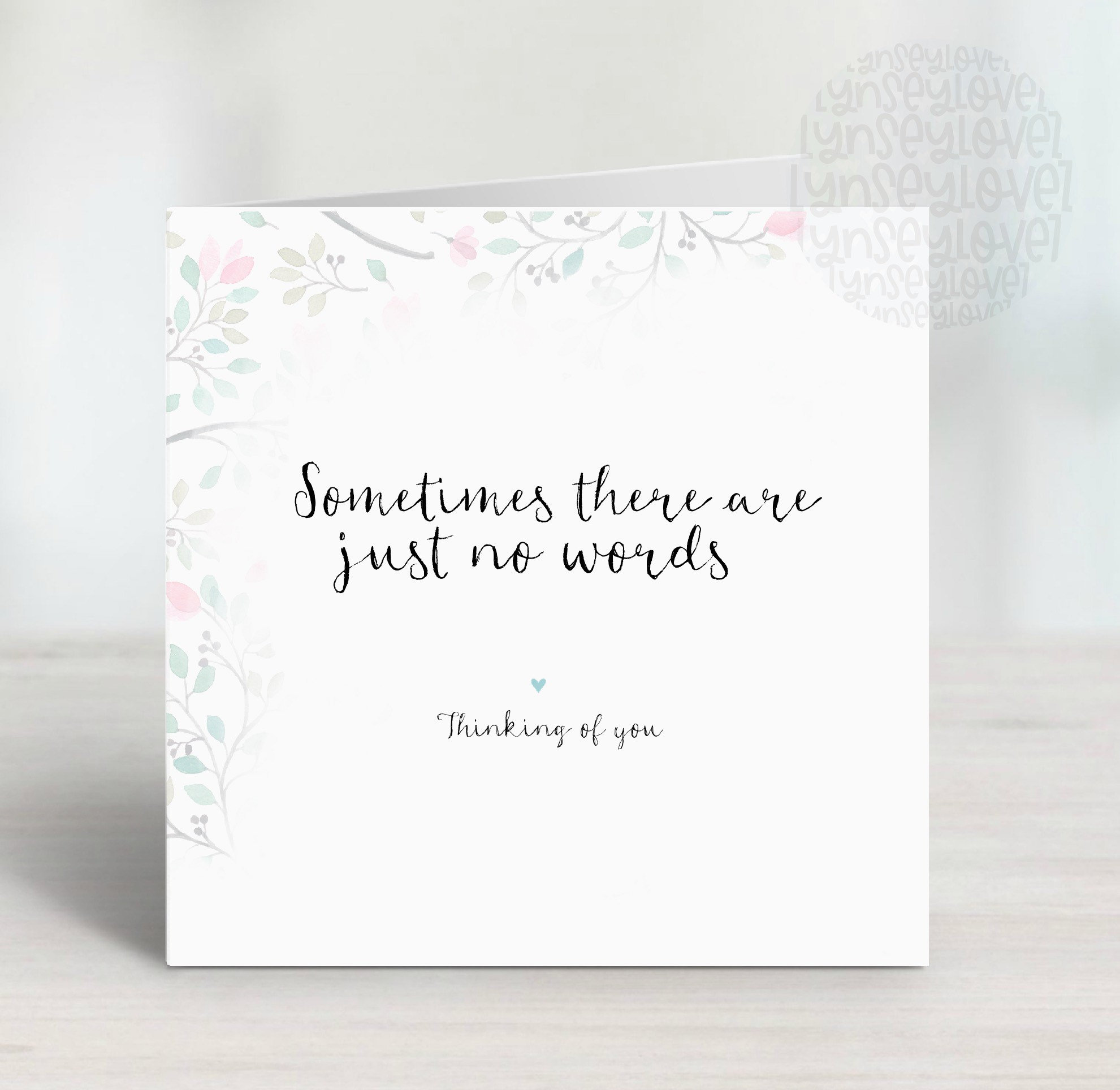 Handmade Personalised Sympathy Condolence Bereavement Thinking of you card Handmade Personalised Sympathy Condolence Bereavement Thinking of you card