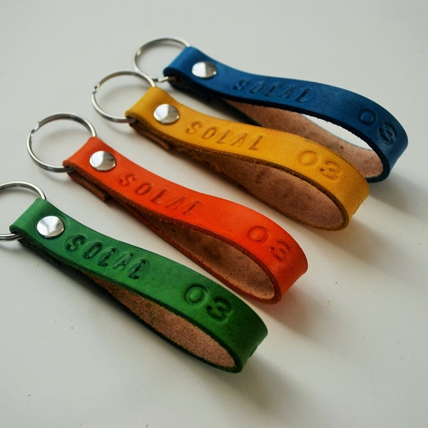 Porte clef personnalisable en cuir