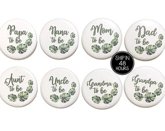 Pinback Buttons Badges Pins Tropical Palm Leaves Lapel Pin Brooch Clip Trendy Accessory Jacket T-Shirt Bag Hat Shoe