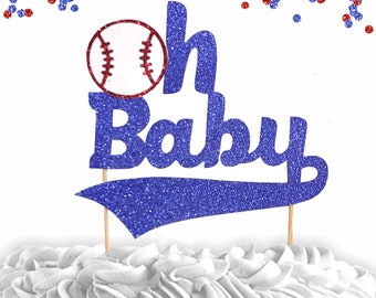 1 pc oh baby baseball home run sports Cake Topper for baby shower Baby boy