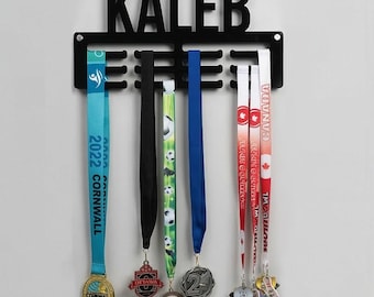 Wood Medal Hanger: Modern Award Display with Hardware