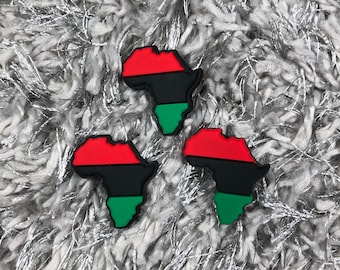 Croc Charms- Tri-Color Africa