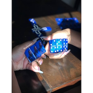 CUSTOM Full Color Picture Bonez (Dominos) Game Set