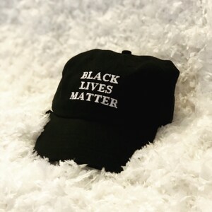 BLACK LIVES MATTER bold polo dad hat
