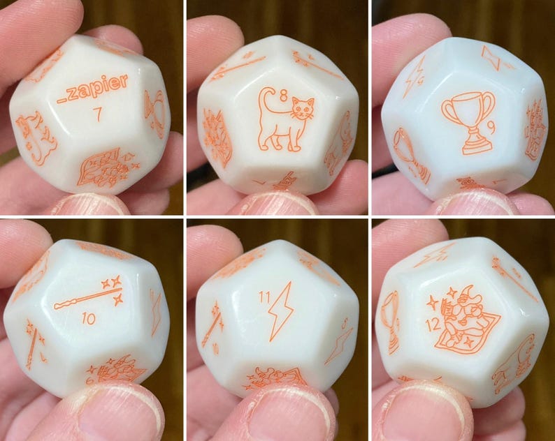 Dados d12 personalizados grabados con láser imagen 7