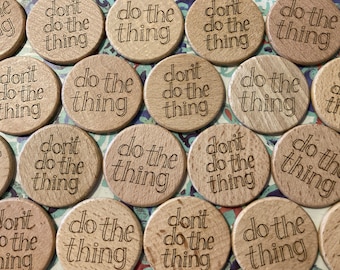 The Decision-Maker: Laser Engraved Tokens for DnD or Other TTRPG Games or Honestly Just for Life in General